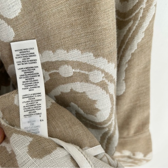 Chico’s ~new~ Jaquard Cotton Linen Topper In XS Petite - Picture 11 of 16